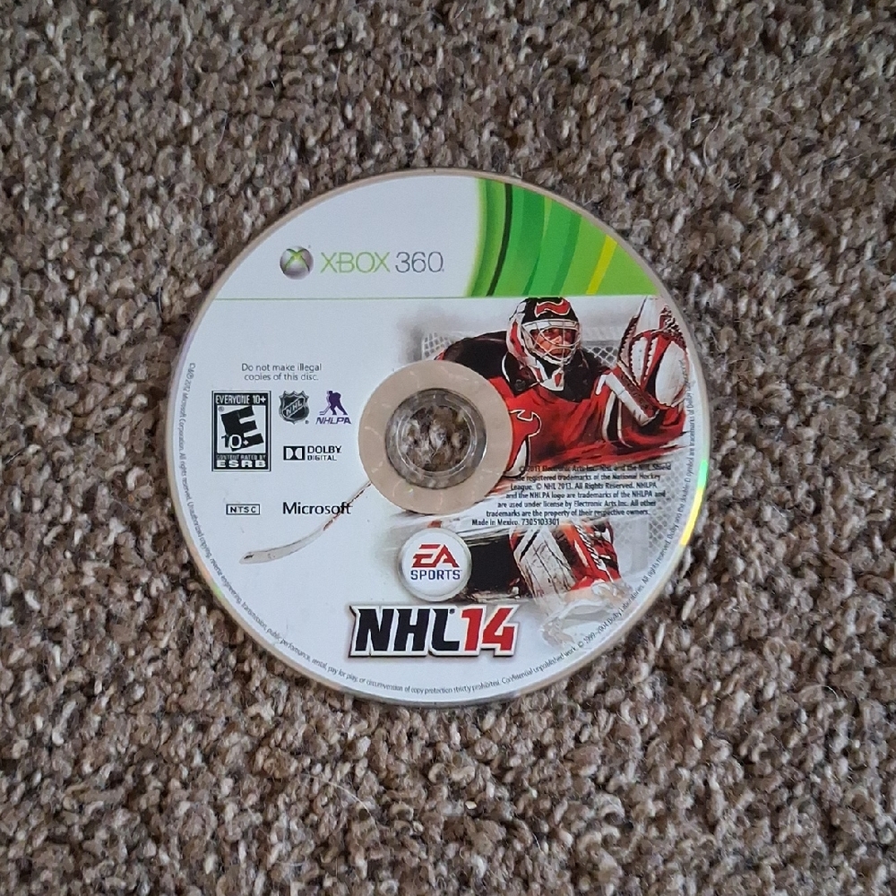 NHL 14 for Xbox 360 (No Case)